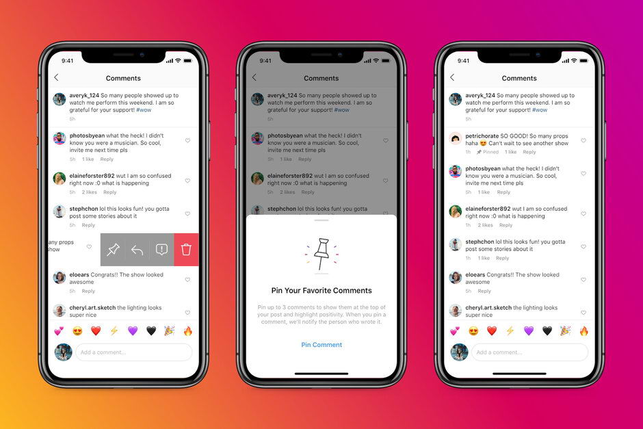 Instagram pinned comments - پین کردن کامنت ها در اینستاگرام ممکن شد
