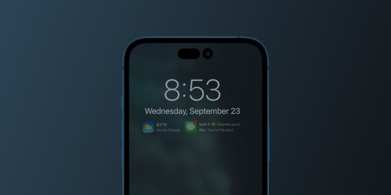 iphone 14 always on display 768x384 1 - آیفون ۱۴، ویژگی جدیدی دارد که گوشی های سامسونگ ۷ سال پیش داشتند